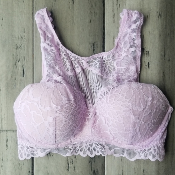 Victoria's Secret Pink Lace bralette lilac small